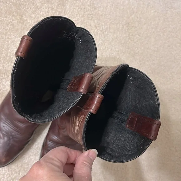 Men’s Dingo Brown Cowboy 12” Western Boots D105981 Size 9D - Picture 4 of 8